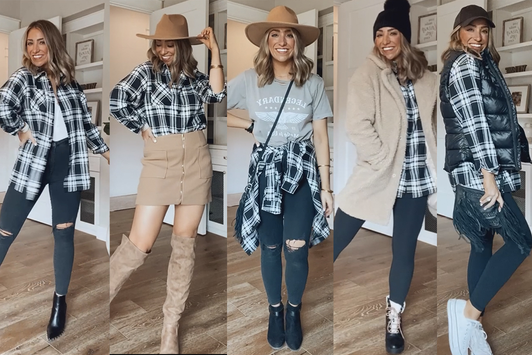 5 ways to wear flannel