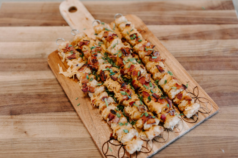 Loaded Tator Tot Kabobs