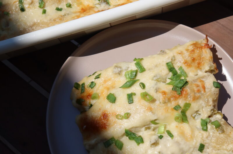 White Sauce Chicken Enchiladas