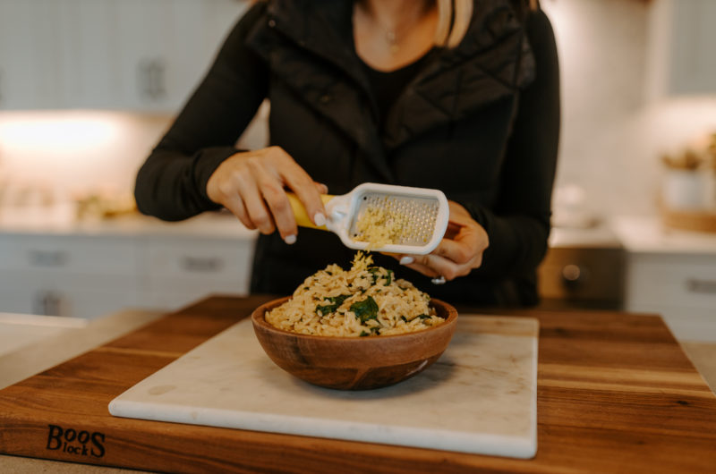 Lemon Parmesan Creamy Orzo