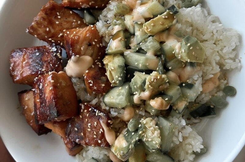 Crispy Rice Salmon Sushi Bowls