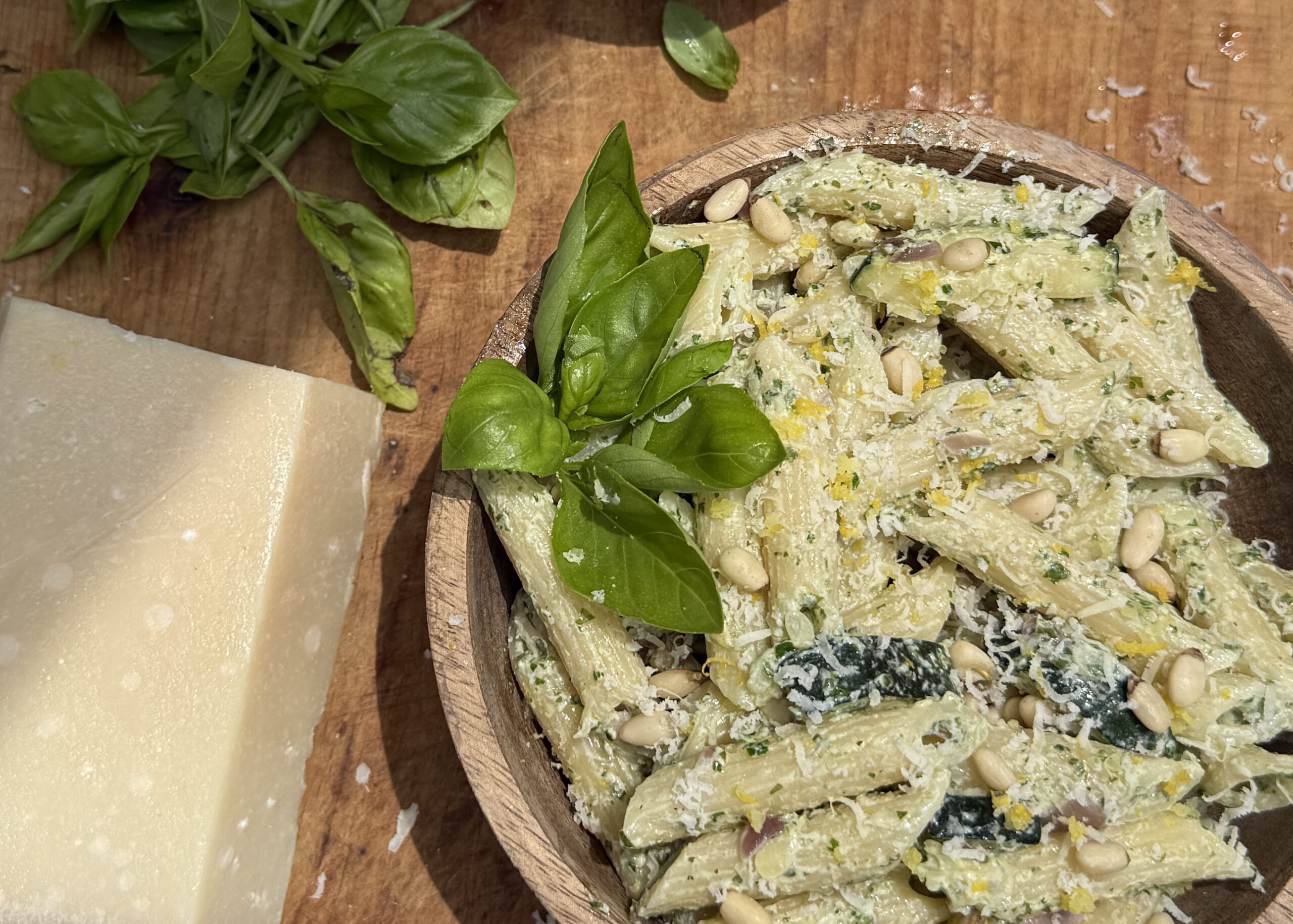 Lemon Basil Pasta Salad