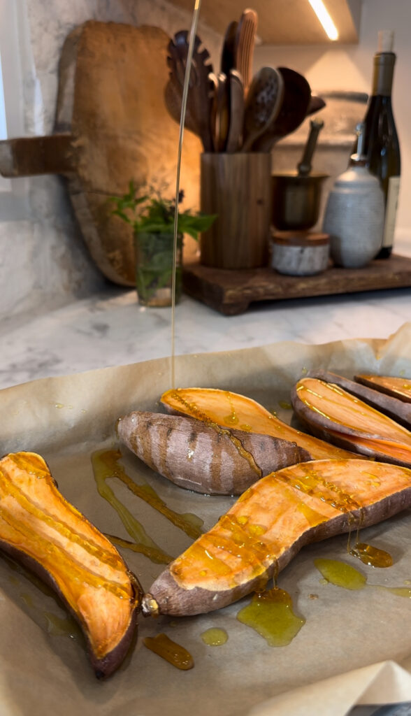Sweet & Salty Sweet Potato Wedges